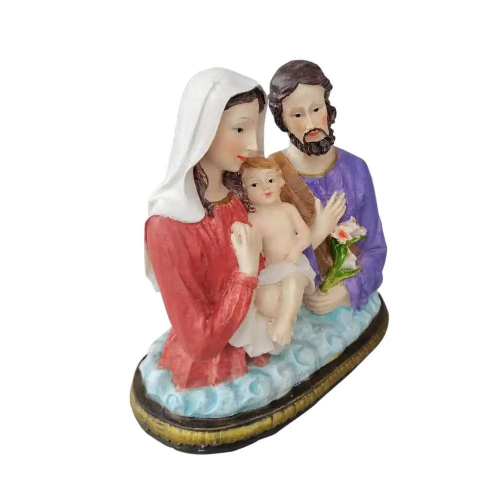 

Family Nativity Statues Resin Christmas Ornament Church Statuette Jesus Family Statue Of Christ Jesus Mary Joseph Sculpture