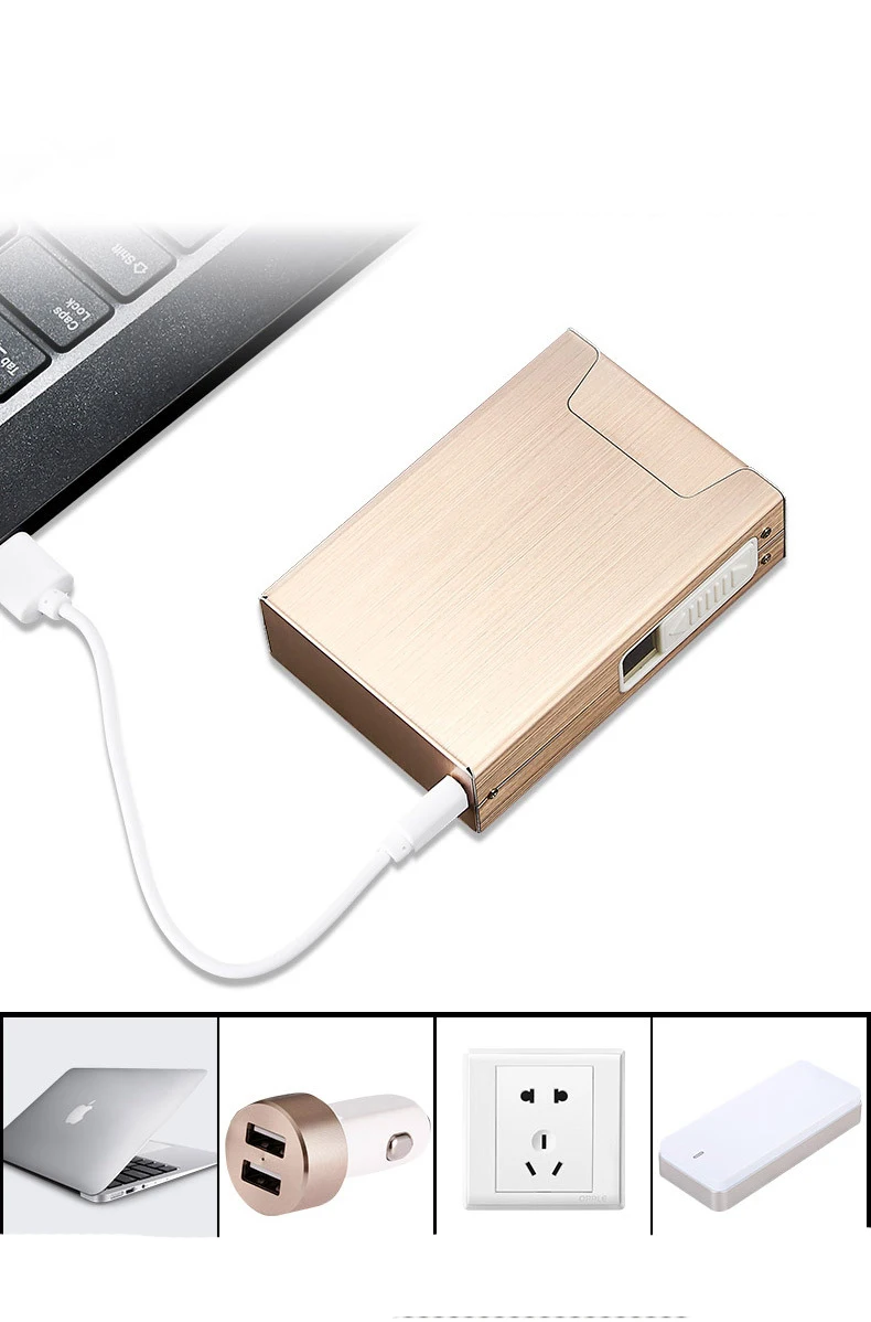 Новинка 2020 20 шт ультра тонкий модный чехол для сигарет тонкая металлическая