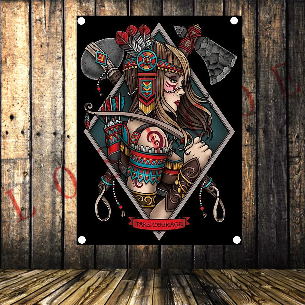 Татуировка тяжелый металл рок постер музыкальной группы Баннеры Висячие картины