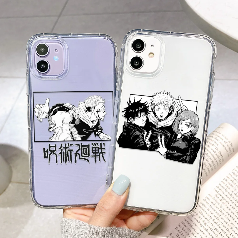 Jujutsu Kaisen Anime Case For iPhone 11 Case For iPhone 12 Pro Max 13 7 8 Plus SE 2020 XR X XS 6 iPhone12 Mini Cover Funda Shell