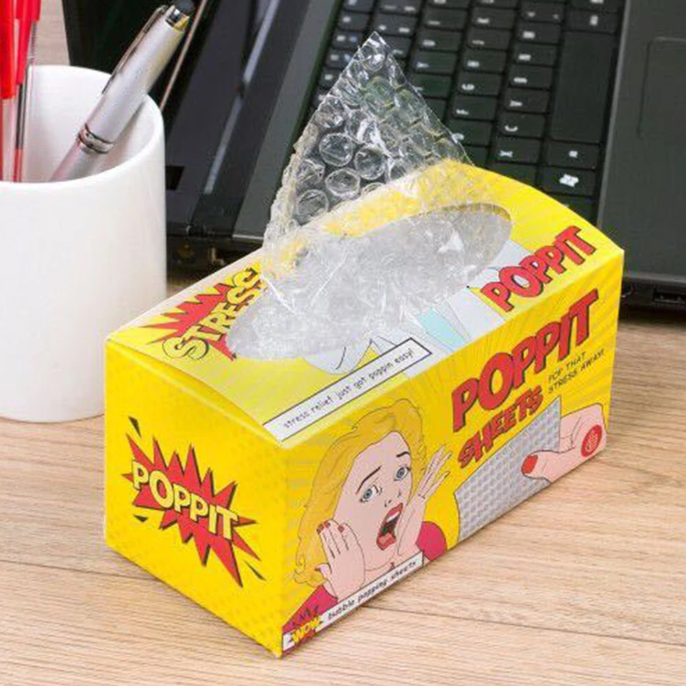 

Home Funny Party Plastic Vent Children Portable Decompression Toy Prank Pumping Playing Wrap Sheets Anxiety Relief Bubble Paper