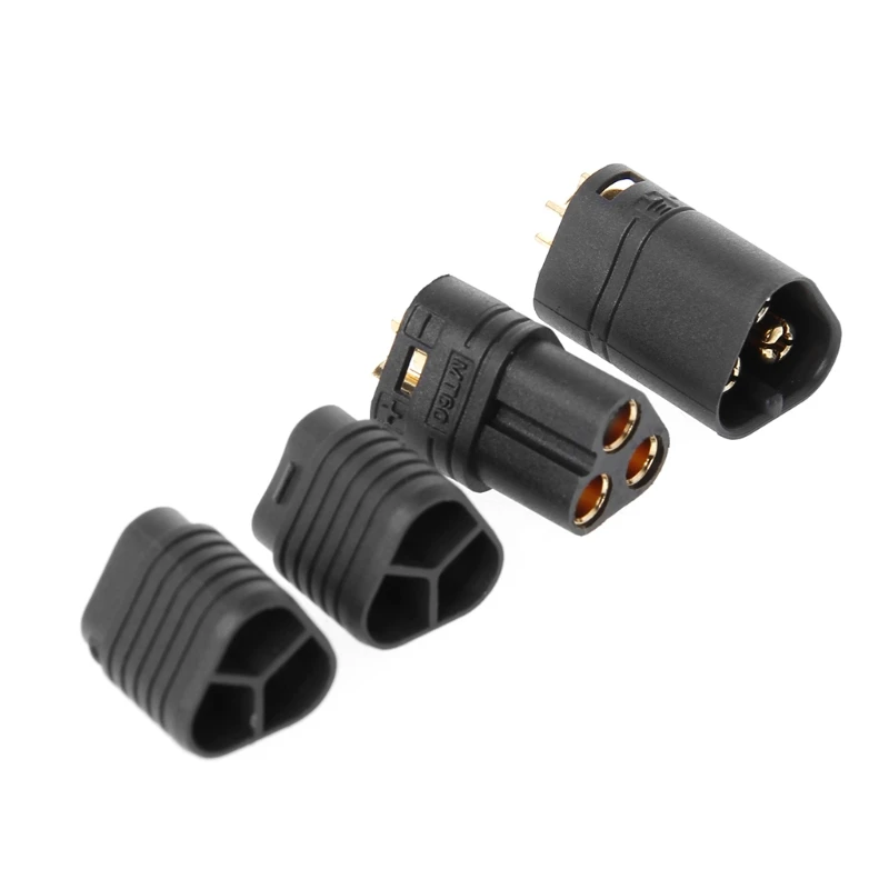 

L9CD 1 Pair MT60 3.5mm 3 Bullet Connector Plug Male & Female For RC ESC to Motor