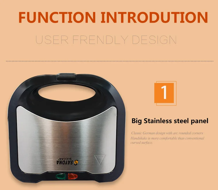 Европейский Нержавеющая сталь Панель машина для производства сэндвич тостер