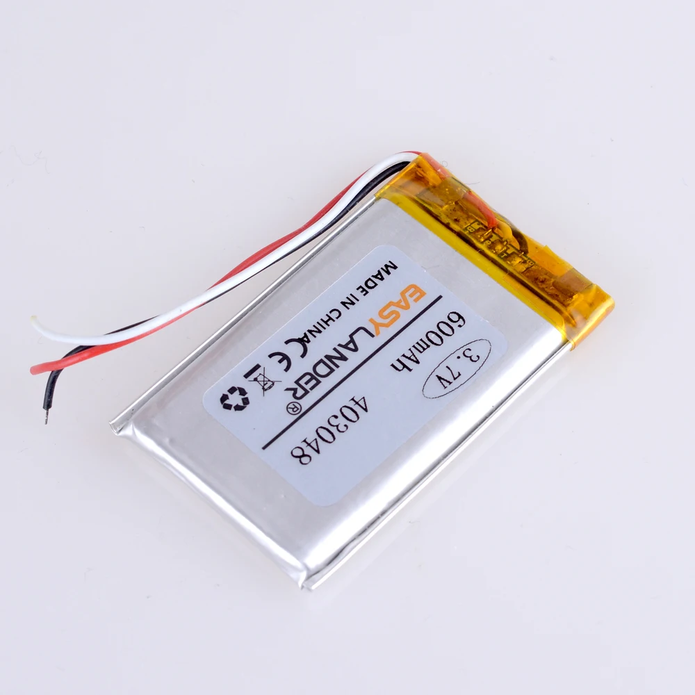 Перезаряжаемая литий-ионная полимерная батарея Lipo CE+Rohs 403048 3 7 В 600 мАч