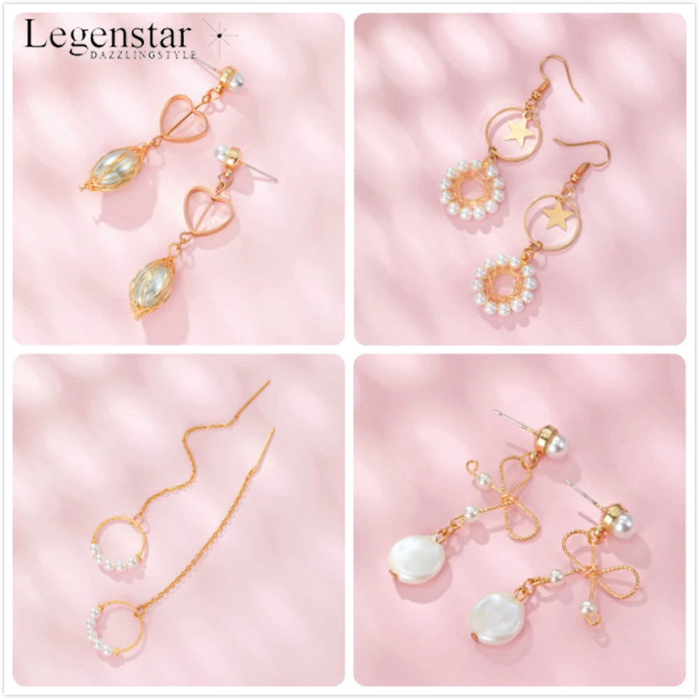 Женские медные серьги-кисточки с жемчугом в Корейском стиле | Украшения и