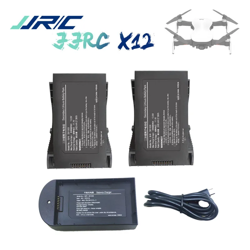 Bater&iacute;a de LiPo para dron compatible con JJRC X12 EX4 de 11.4V 2400 mAh, pieza de repuesto, accesorio para drones, pol&iacute;mero de litio, 5G, WiFi, FPV, RC, GPS-0