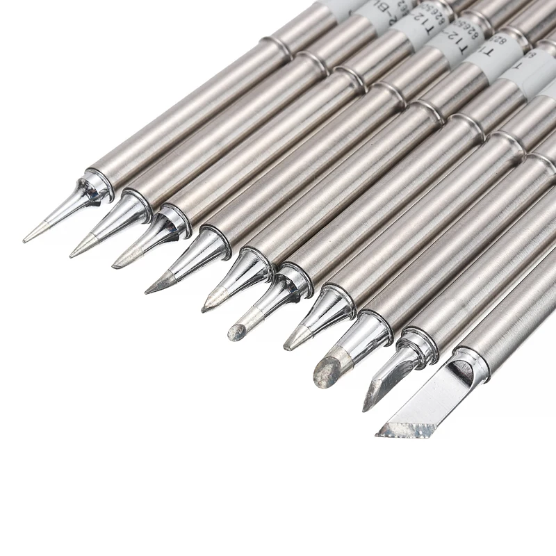 10 шт. Сменные T12 ручки T12-k BC2 BL BC1 BC3 наконечники паяльника сплав железа 155 мм длина