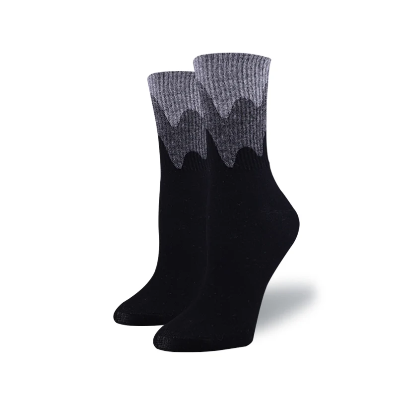 

Women's Socks Funny Gradient Color Patchwork Ice Cream Young Fashion Footwear Combed Cotton Socks Fresh Ins Trend Tide Socks
