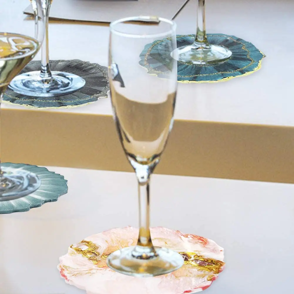 Форма силиконовая для подноса из искусственного агата эпоксидная смола форма