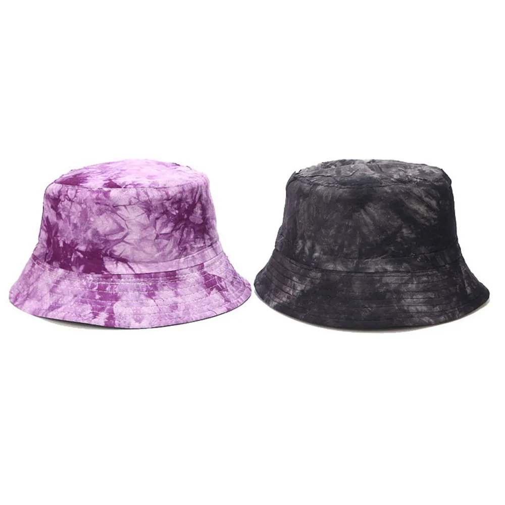 

Hot sale Unisex colorful Tie-dyed Ink Foldable Bucket Hat Beach Sun Hat Street Headwear Fisherman Outdoor Cap Men and Woman Hat