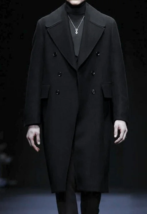 Тренчкот мужское шерстяное пальто высококачественное верблюжьего цвета с