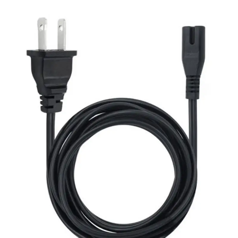 New 2 Pin Prong EU Cable Power Supply Cord Console Cord C7 Cable Figure 8 Power Cable For Samsung Power Supply XBOX PS4 Laptop