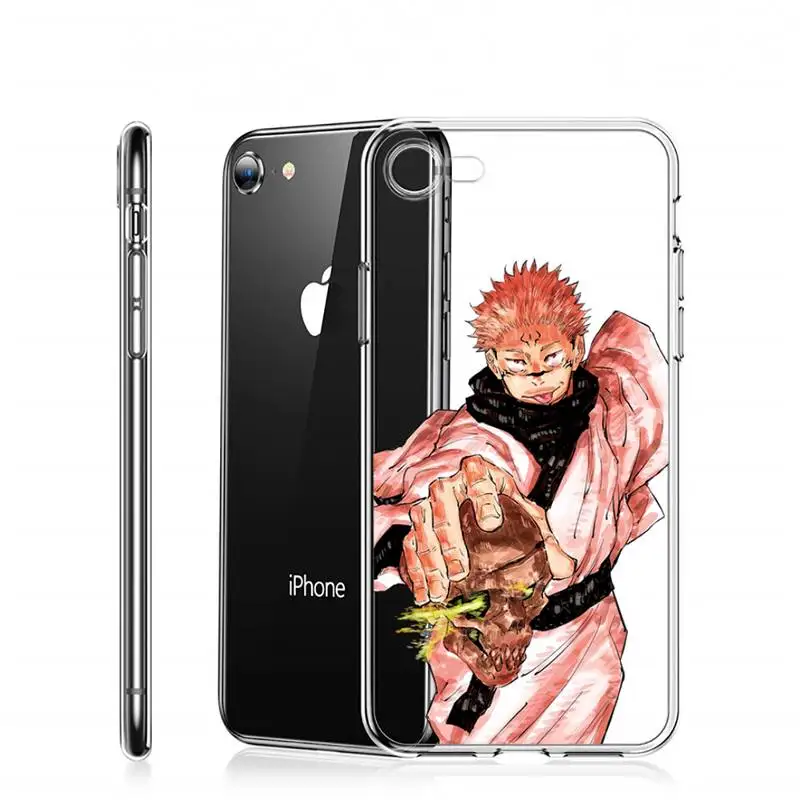

Jujutsu Kaisen Satoru Gojo anime Phone Case Transparent for iPhone Samsung A S 11 12 6 7 8 9 10 20 Pro X XS Max XR Plus lite