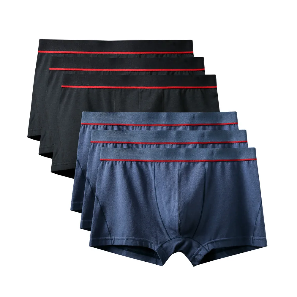 6Pcs A0582 Mix A23 6 шт./лот, новинка, высокое качество, Mr трусы, модные, сексуальные, брендовые, U выпуклые трусы, мужские, размера плюс, боксеры, шорты, большой размер, нижнее белье - Цвет: 6Pcs A0582 Mix A23