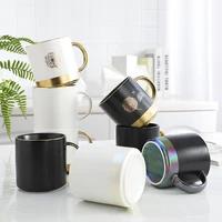european luxury ceramic couple a pair of mark coffee cups household water cups and mugs funny mug