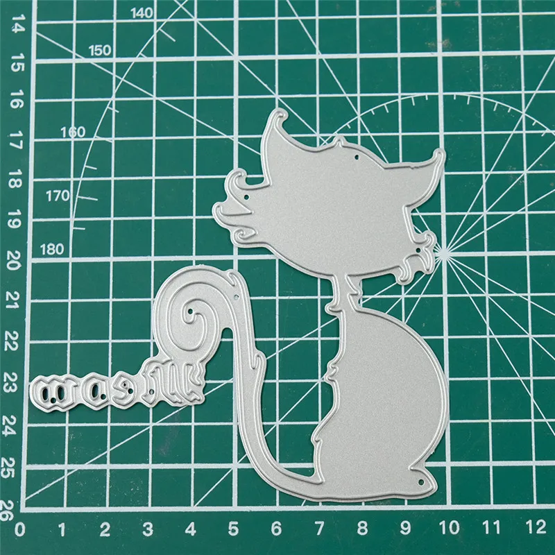 DiyArts кошачьи животные штампы металлические Вырубные для изготовления открыток