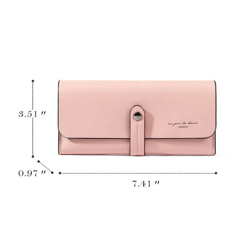 Модные женские кожаные кошельки длинные Дизайнерские однотонные желтые