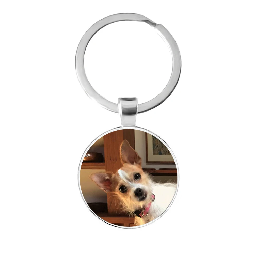 Кольцо для ключей с изображением собаки и ребенка кольцо из сплава 25 мм|Брелоки| |
