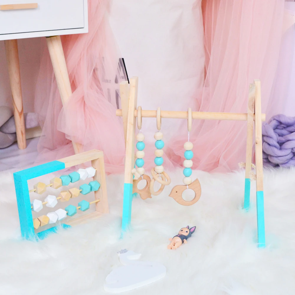 1 шт. Nordic Стиль натуральные деревянные счеты с бусины для рукоделия Детские