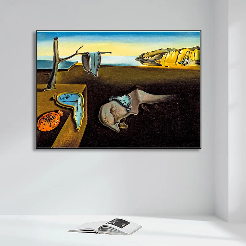 Salvador Dali стойкие часы памяти Surreal холст печати постер настенный картины для гостиной домашний декор