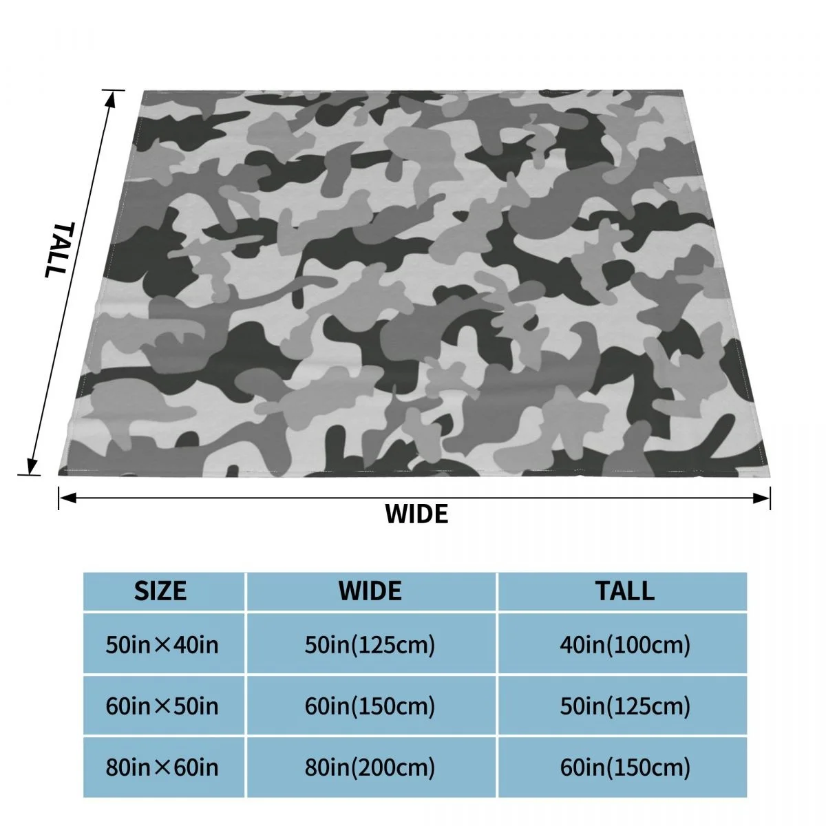 Камуфляжное военное серое камуфляжное одеяло Фланелевое весенне-осеннее мягкое