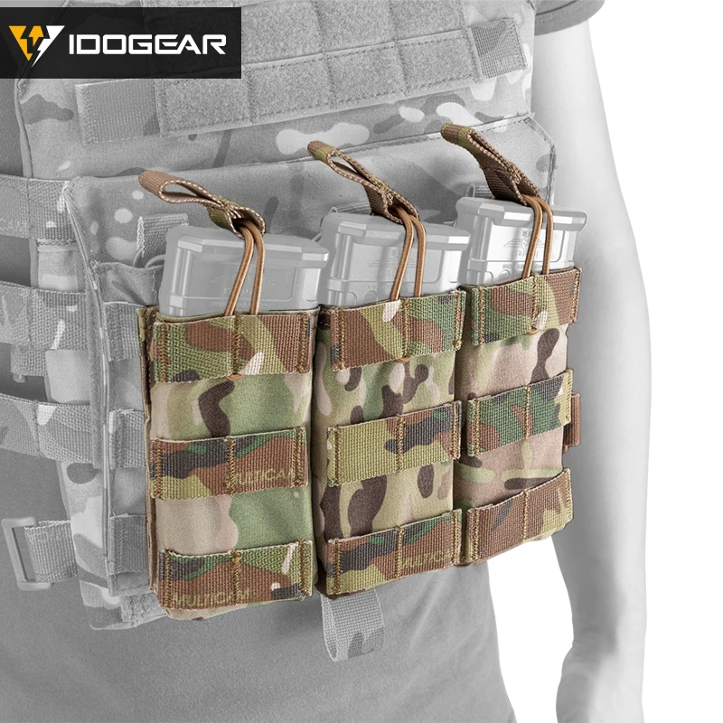 IDOGEAR Тактический 5 56. 223 Журнал Сумка MOLLE с тройным открытым верхом тактическая