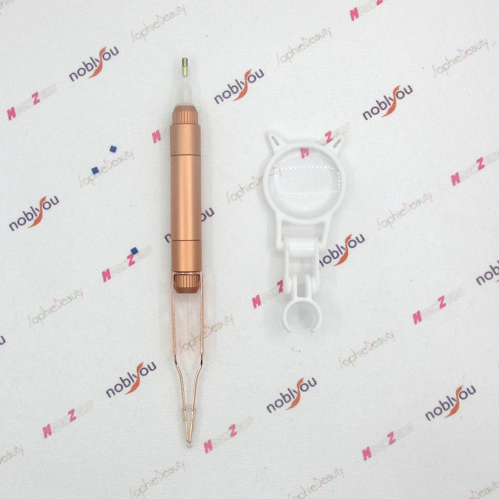 2021 Hot Style LEd Light Pen With Tweezers for Diamond Painting tools Embroidery Accessories Point Mosaic Tool Golden Pens | Дом и сад