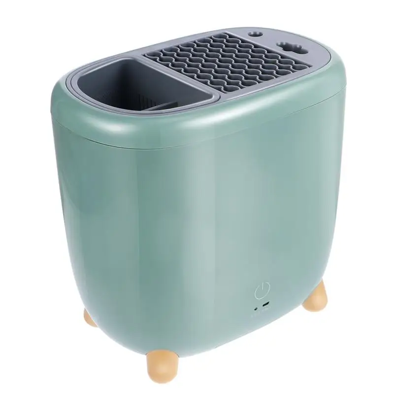 

UV Kitchen Draining Rack Knives Holder UV Disinfection Utensil Organizer Tableware Disinfection Drying Rack