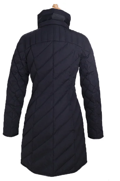 Европейский и американский минималистичный женский пуховик средней длины со