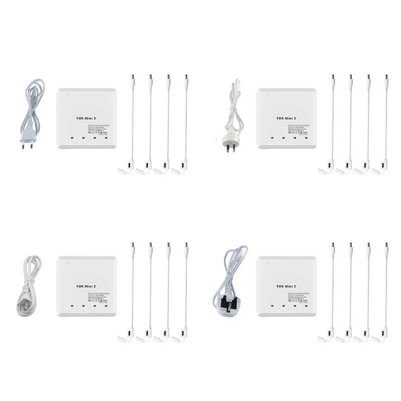 

Зарядное устройство 6 в 1 с USB-портом и интеллектуальным зарядным адаптером для дрона DJI Mini 2