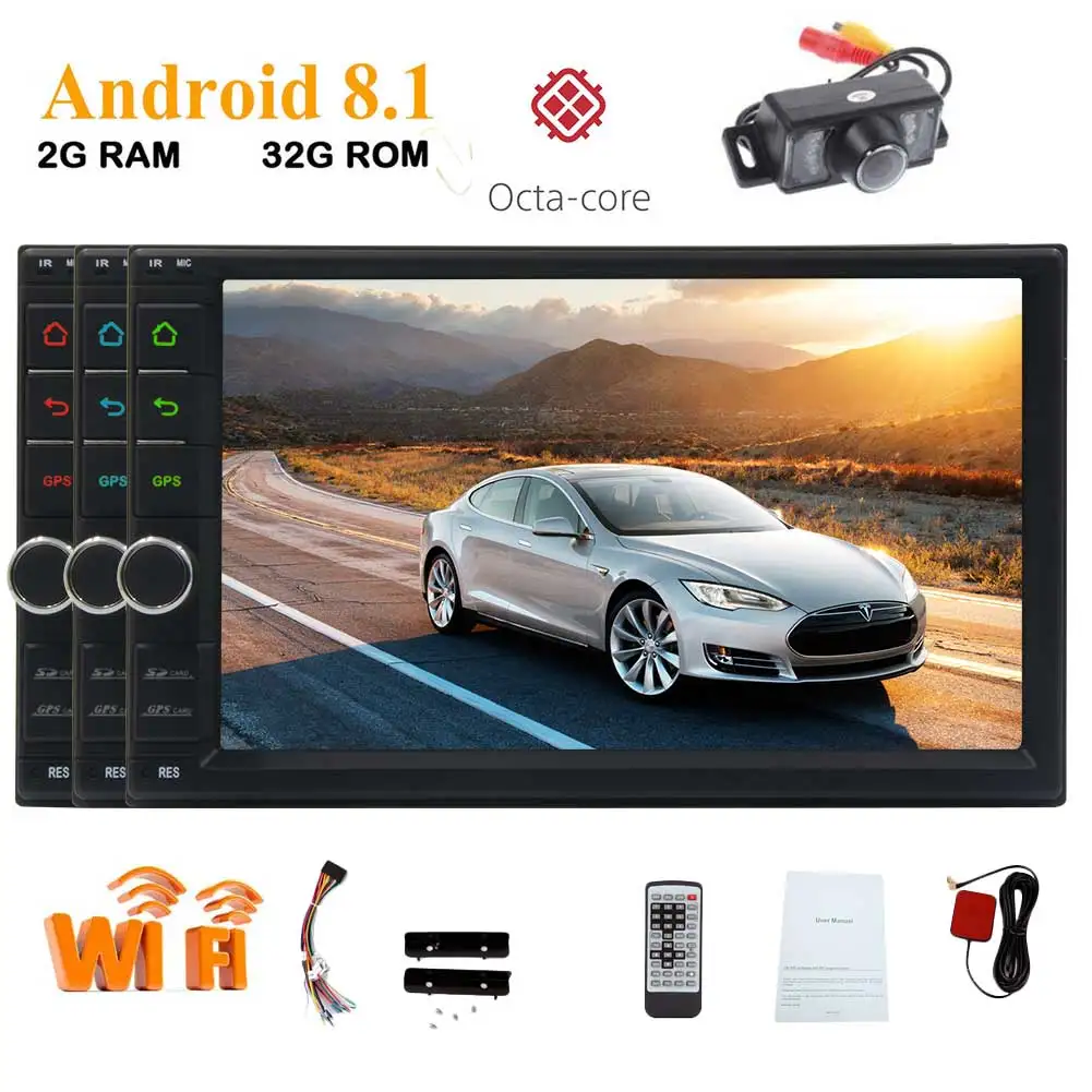 Автомагнитола 2 Din 7 дюймов Гб + 32 ГБ Android 8 1 Bluetooth Wi-Fi | Автомобили и мотоциклы