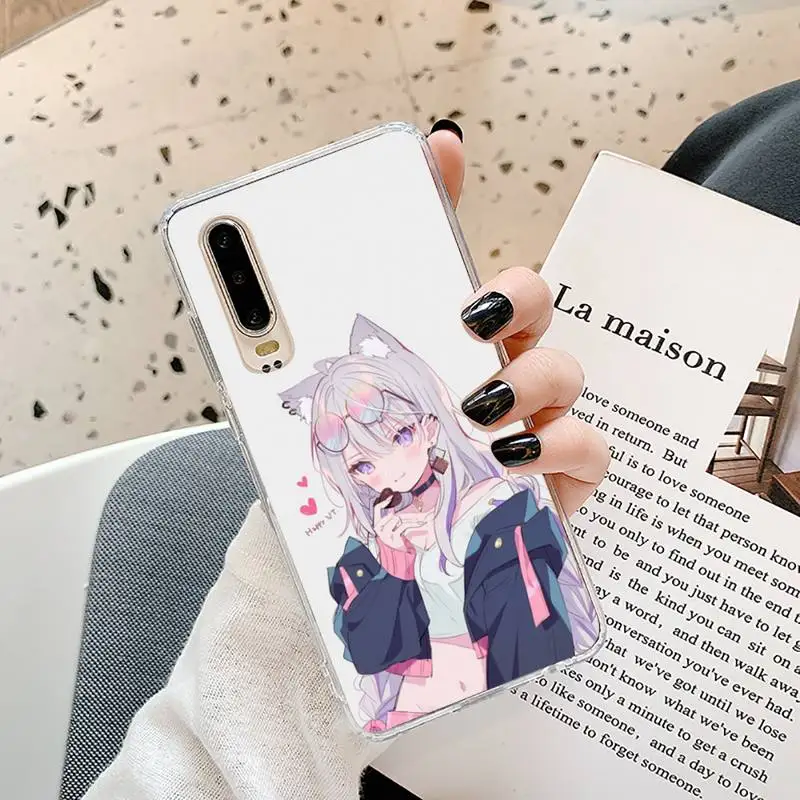

Nekomimi Catgirl Phone Case Transparent for Samsung A71 S9 10 20 HUAWEI p30 40 honor 10i 8x xiaomi note 8 Pro 10t 11