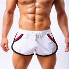 Мужские спортивные пляжные шорты, модные боксеры, купальные плавки, спортивные тренировочные быстросохнущие пляжные купальные костюмы для серфинга, sunga Hot