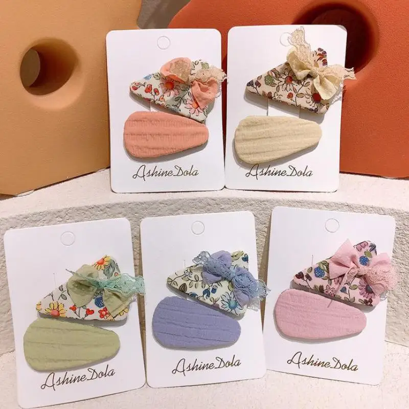 

Заколки для волос Детские, сетчатые, зажимы для челки, 2 шт./компл., детская заколка для волос