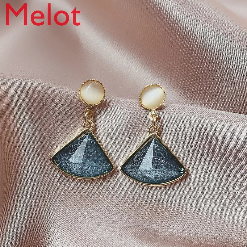 

Women's Earrings 2021 New Trendy Sterling Silver Earrings Simple Fashionable Elegant High-End Eardrop Earring Decoration