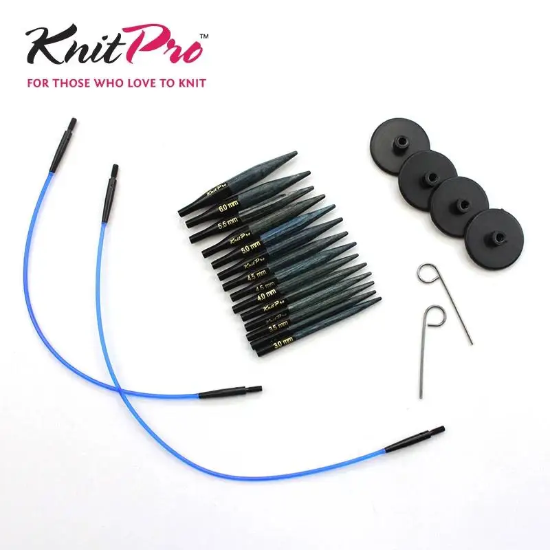 Knitpro Mini Denim Набор сменных круглых игл из мини джинсовой ткани для вязания