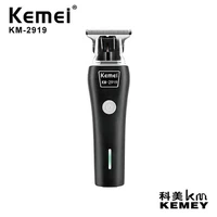 kemei hair trimmer km 2919 usb rechargeable hair clipper haircut machine beard trimmer oil head hair carving white clipper