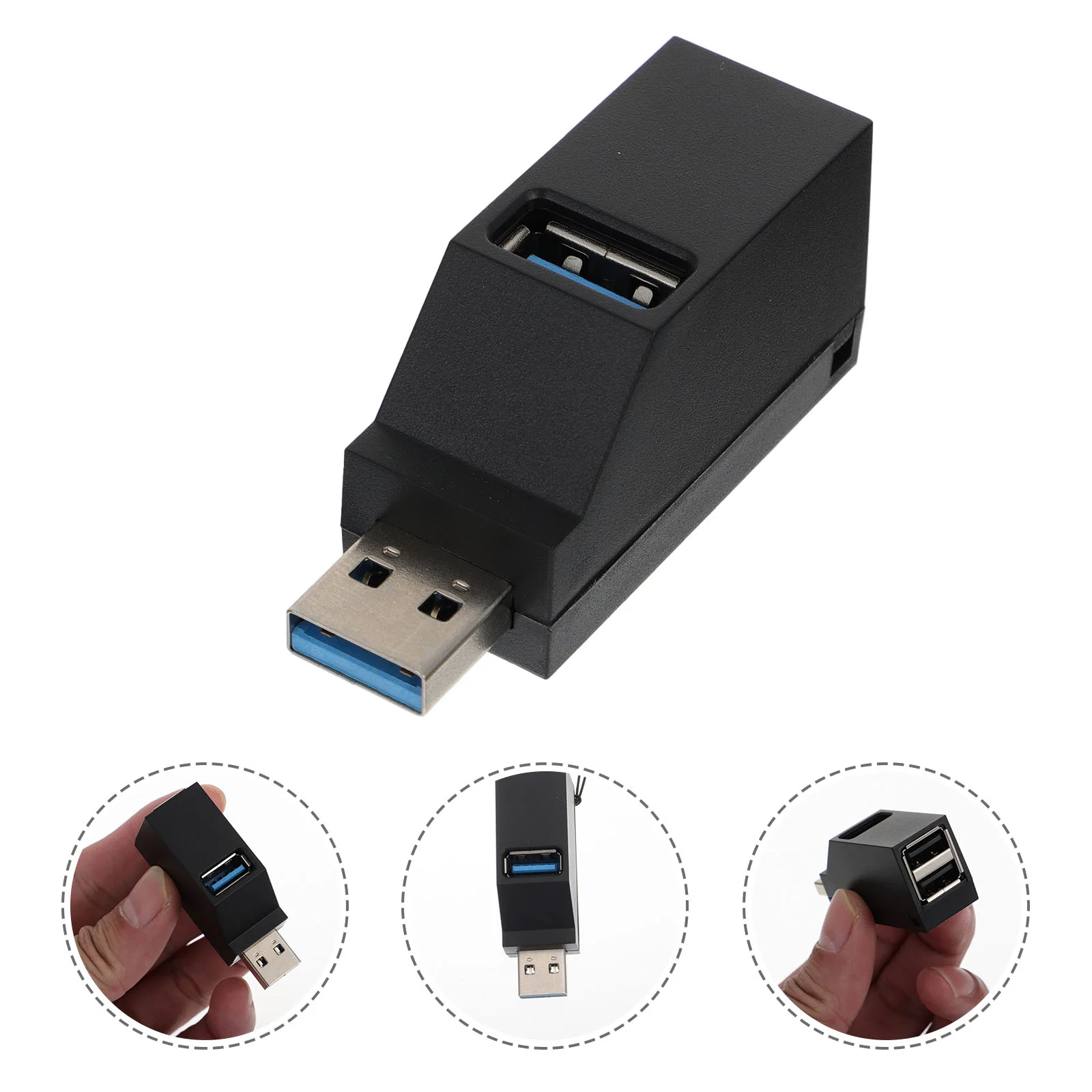 

Standard USB Hub 3-Port Multifunction Hub USB Splitter Charging Data USB Hub