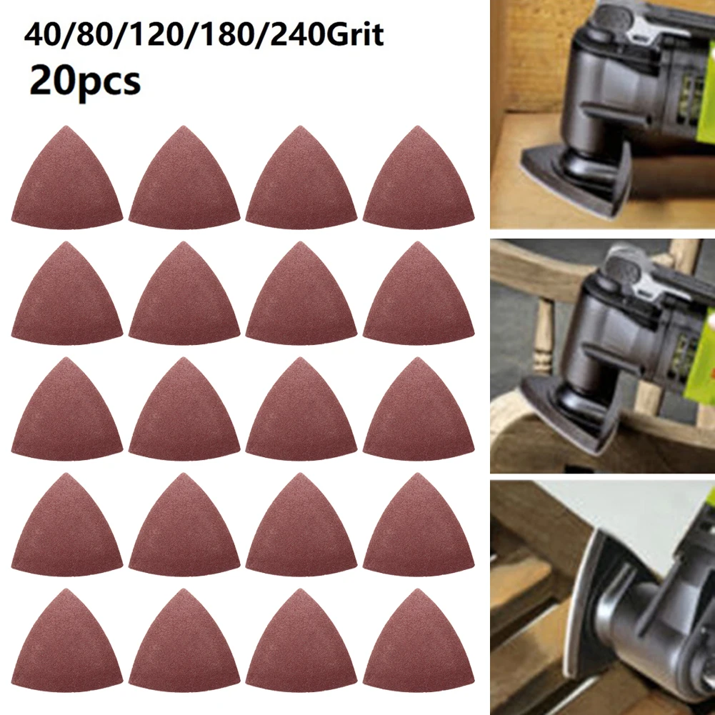 

Fits for oscillating tool Triangle 20* Sandpaper 40/80/120/180/240Grit