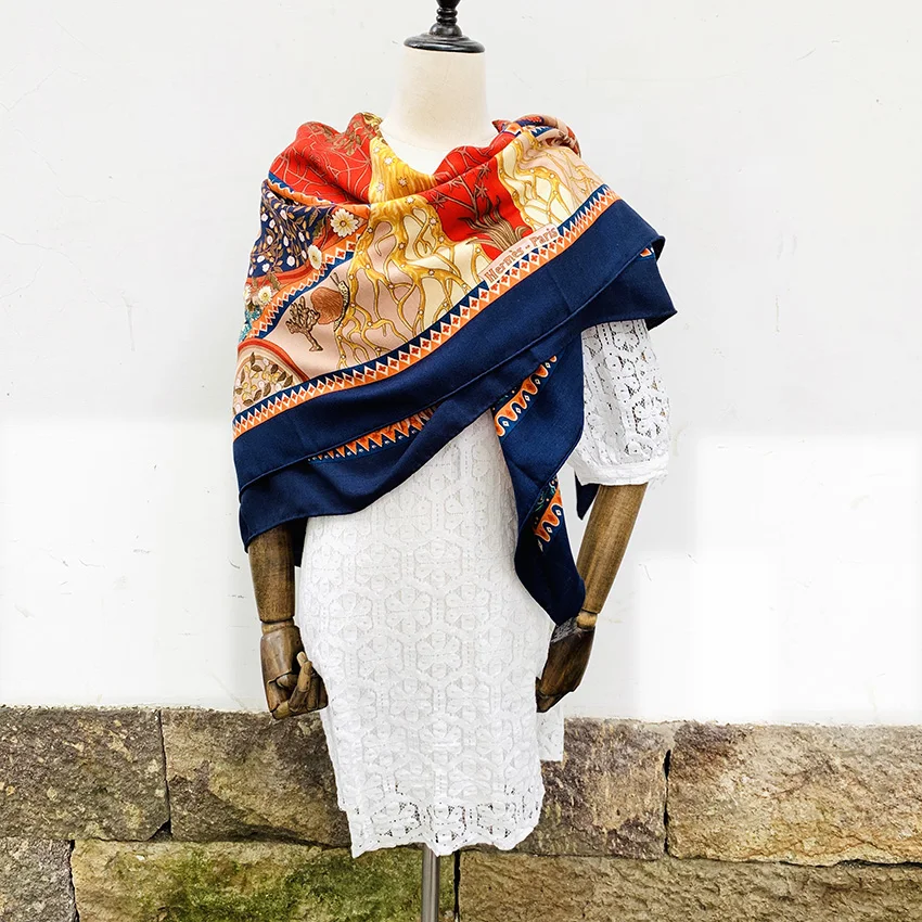 Женский Кашемир шелк одеяло шарф накидка шаль обертывания|Женские шарфы| |