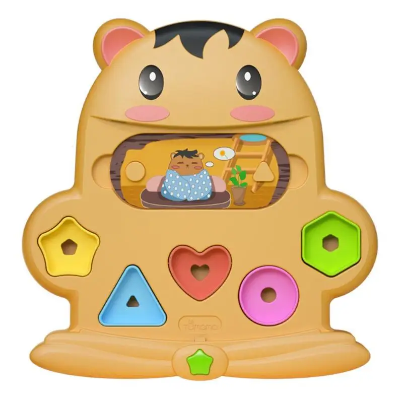 

Infant Baby Hamster Shape Cognitive Matching Toy Toddler Preschool Learning Tool Hand-eye Coordination Hand Flexibility