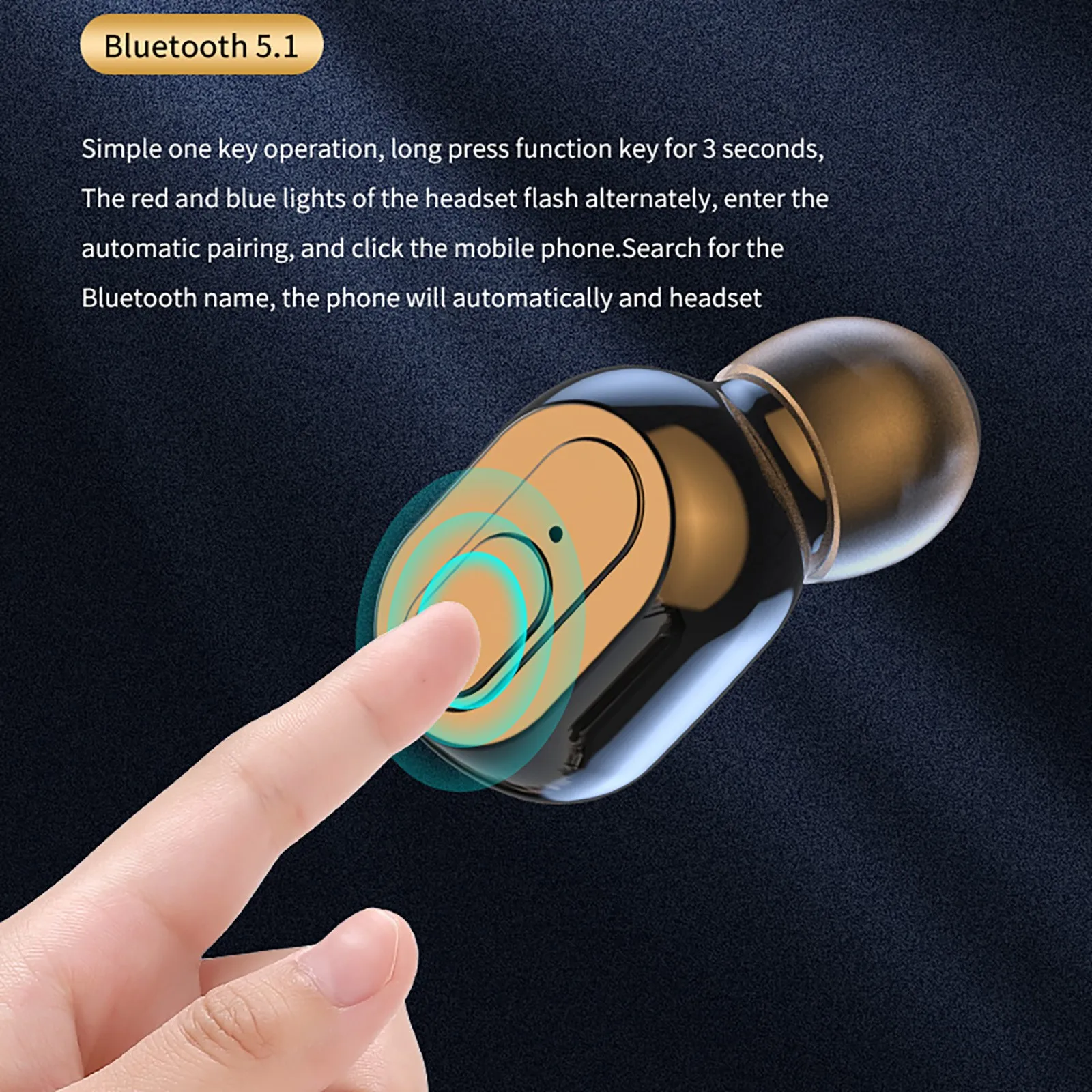 Беспроводная стереогарнитура J22 Bluetooth Hd 9d 5 0 Bluetooth-гарнитура с дисплеем мощности и