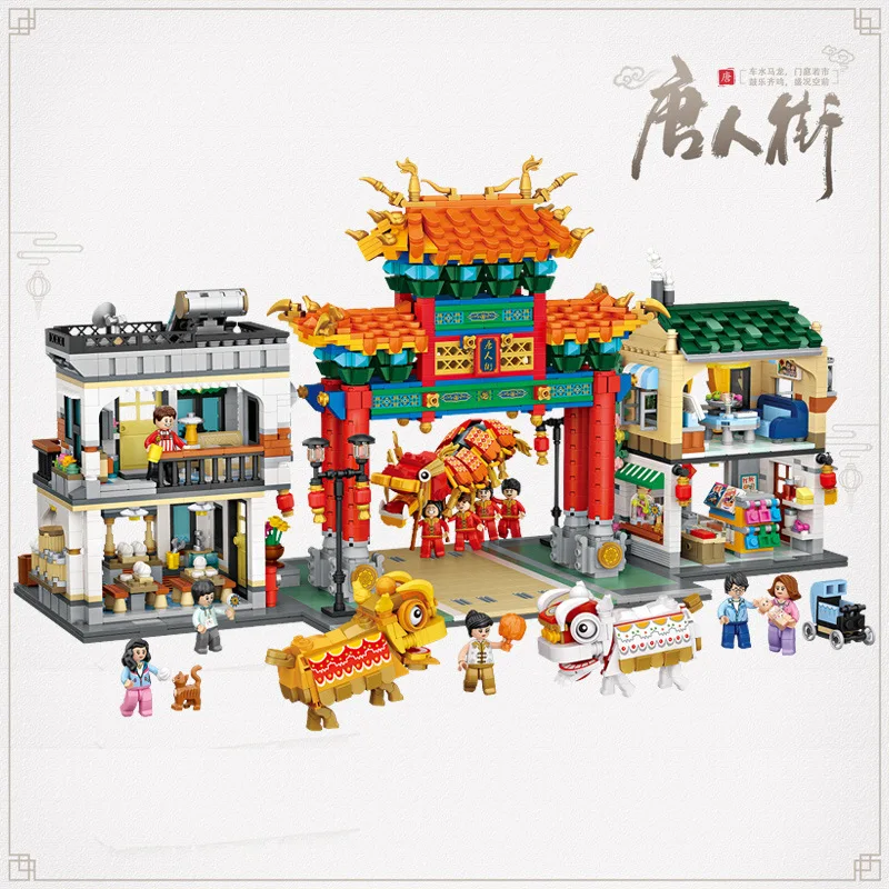Новинка LOZ min chinatown 1030 Китайская традиционная культура строительные блоки Дракон