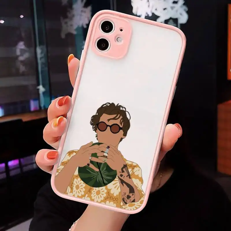 

Harry Styles Fine eat watermelon Phone Cases Matte For iPhone 12 Mini 11 Pro XR XS Max 7 8 Plus X Hard PC Back Cover