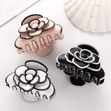 Acetate Camellia Hair Claw Clip Clamp For Women Girl Flower Handmade French Fashion Head Accessories Mujer Wholesale