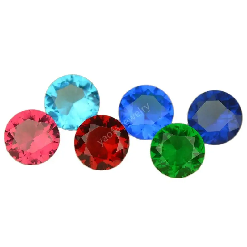 Фонарь 4 ~ 15 мм 5a темно-зеленый цвет круглая форма блестящая огранка фонарик для