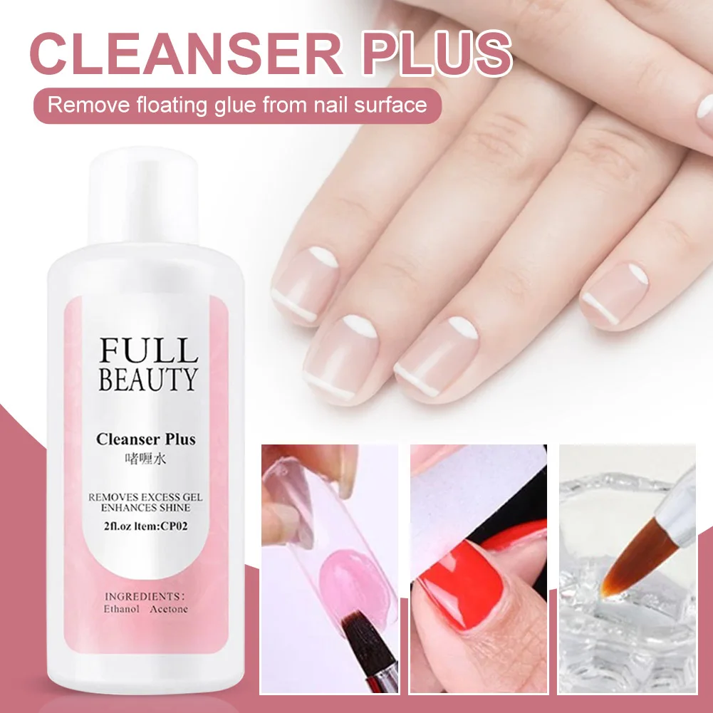 

35ml Nail Cleanser Plus Liquid Surface Sticky Degreaser Nail Polish Excess Gel Remover Nail Art Tool For Home Salon