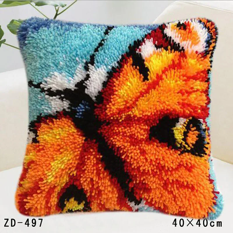 Наволочка с вышивкой защелкой набор ковриков ручной работы крючок вышивка