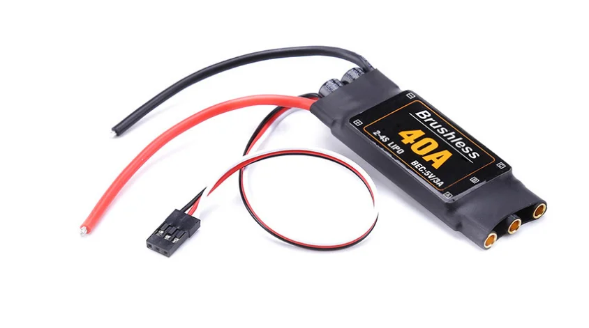 1 pieza 40A 2-4S sin escobillas ESC aviones piezas accesorios controlador de velocidad Motor RC juguetes FPV duradero helicópter | Игрушки и
