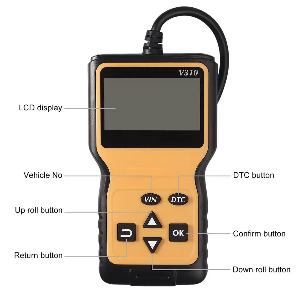 Универсальное диагностическое устройство AUTOUTLET для сканера OBD II автоматический